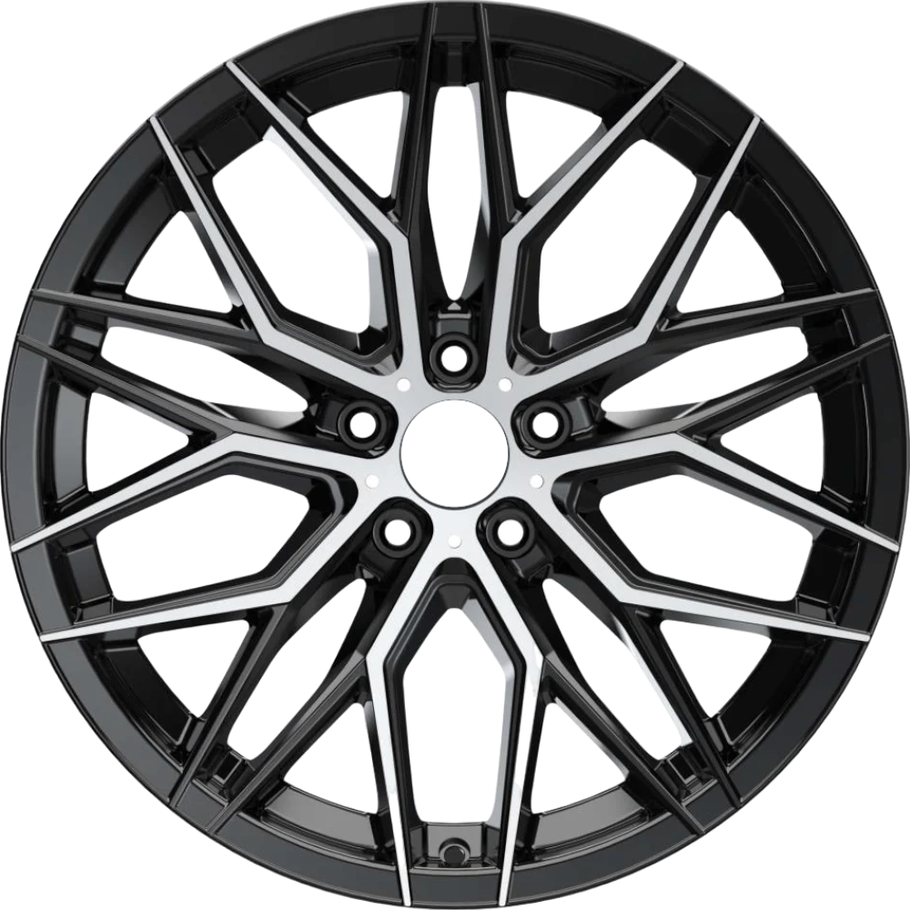 10.0X20" PCD 5X112 AGT Wheels 20141-2 ET450 73.10 mm Black Diamond