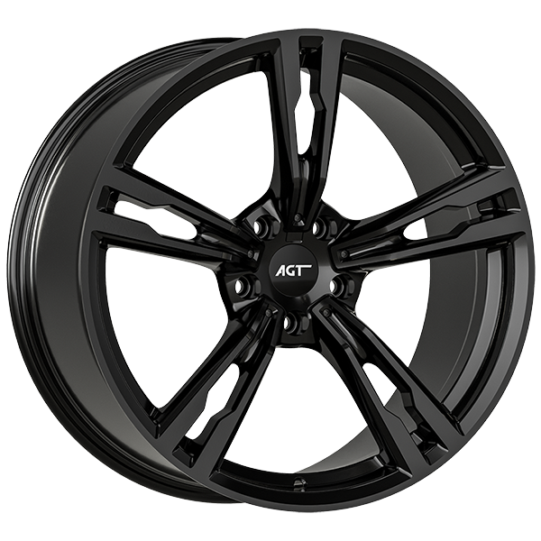 10.0X20" PCD 5X112 AGT Wheels 20265-2 ET44 66.60 mm Gloss Black