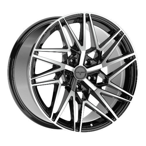 10.0X20" PCD 5x120 Velare 20076-4 ET45 72.60 mm Santoroni Black Diamond
