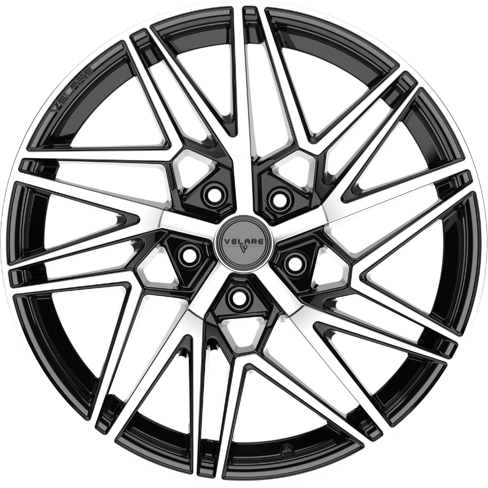 10.0X20" PCD 5x120 Velare 20076-4 ET45 72.60 mm Santoroni Black Diamond