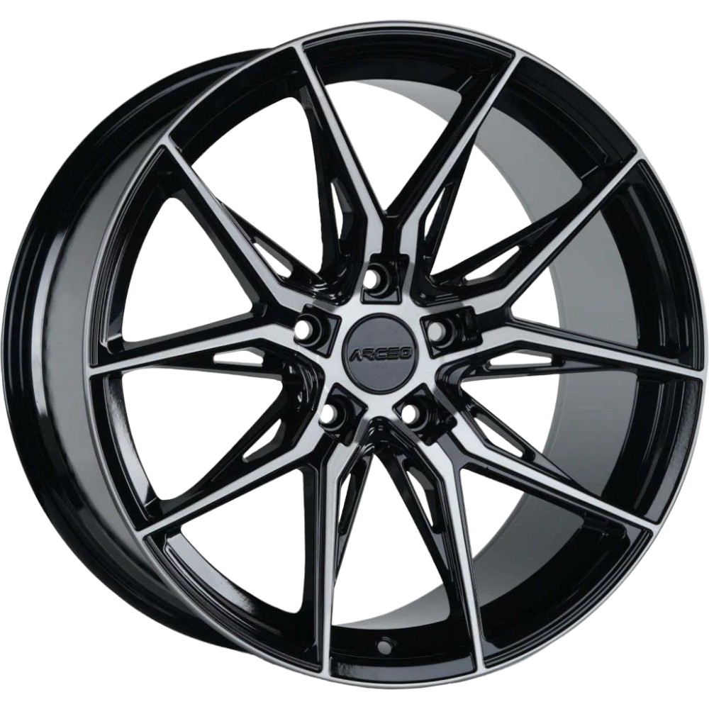 10X20" PCD 5X120 Arceo Wheels ARC-20177-32 ET40 BLACK DIAMOND 72.6 mm