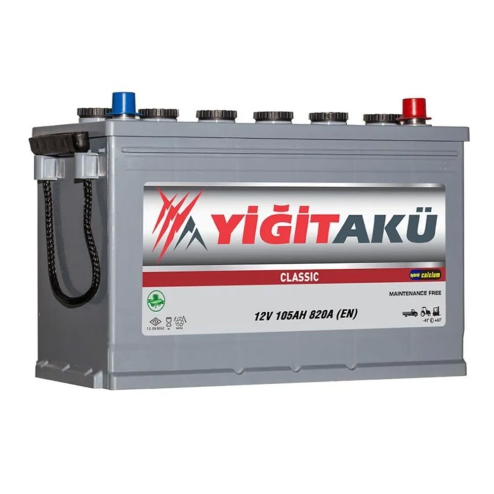 12V 105Ah Yiğit akü MF HD R+