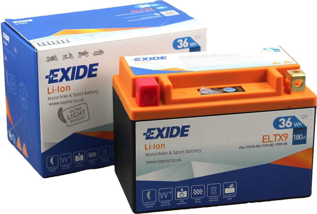 12V 180Ah Exide Akü ELTX9 36Wh Li-lon