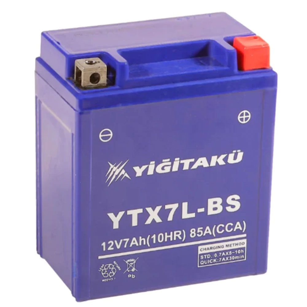 12V 7Ah Yiğit akü YTX7L-BS (MF)
