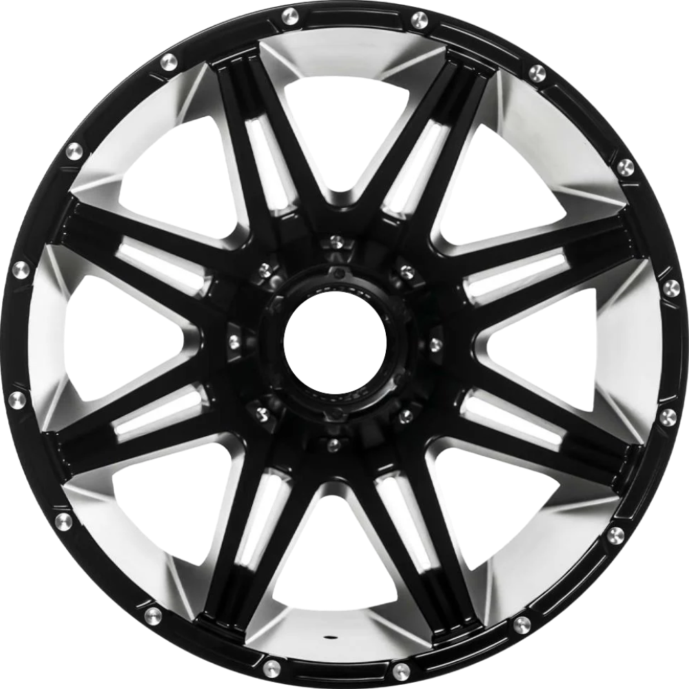 12X20" PCD 6X139 EMR Wheels EMR-220-01 ET7 139.7 mm Matt Black