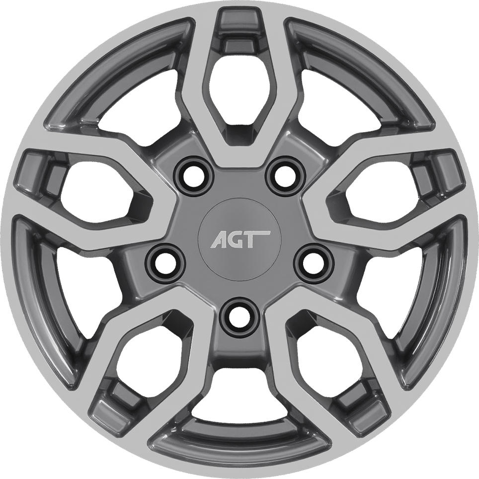 4.5X12" PCD 5X112 AGT Wheels 12093-1 ET30 66.60 mm Antrasit Diamond