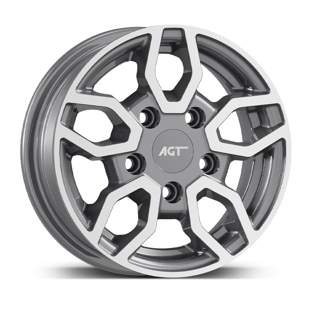 4.5X12" PCD 5X112 AGT Wheels 12093-1 ET30 66.60 mm Antrasit Diamond