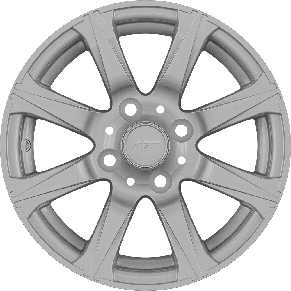 5.5X13" PCD 4X100 AGT Wheels 13066 67.10 mm Silver Diamond