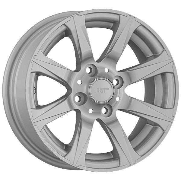 5.5X13" PCD 4X100 AGT Wheels 13066 67.10 mm Silver Diamond