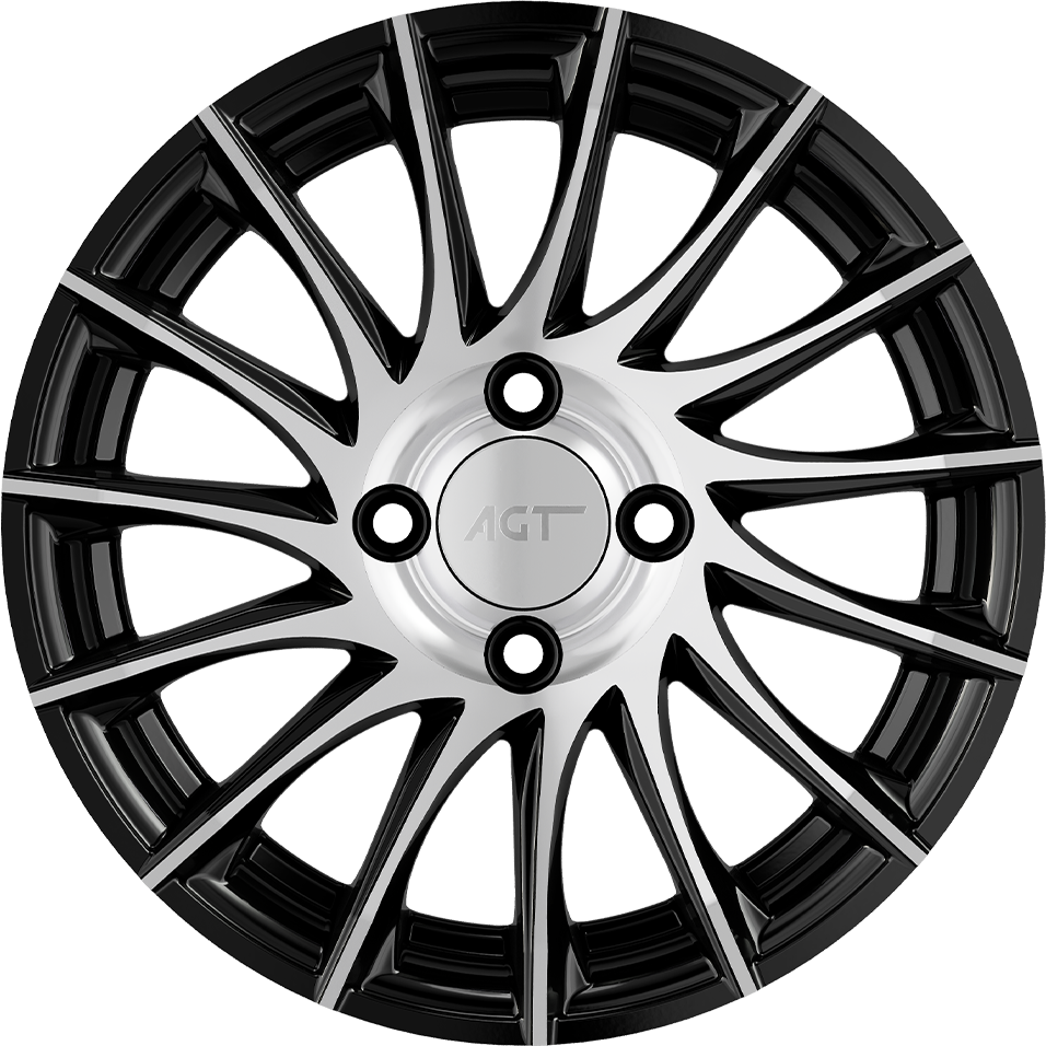 5.5X14" PCD 4X100 FD Wheels 403 ET35  67.1 mm BLACK DIAMOND