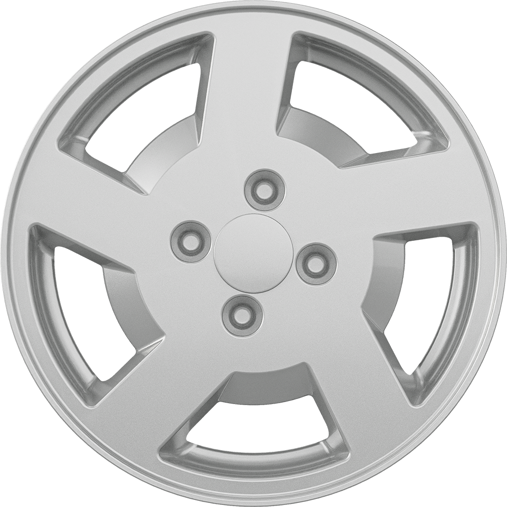 5.5X14" PCD4X98 AGT Wheels 14186 ET34 Full Silver 58.6 mm