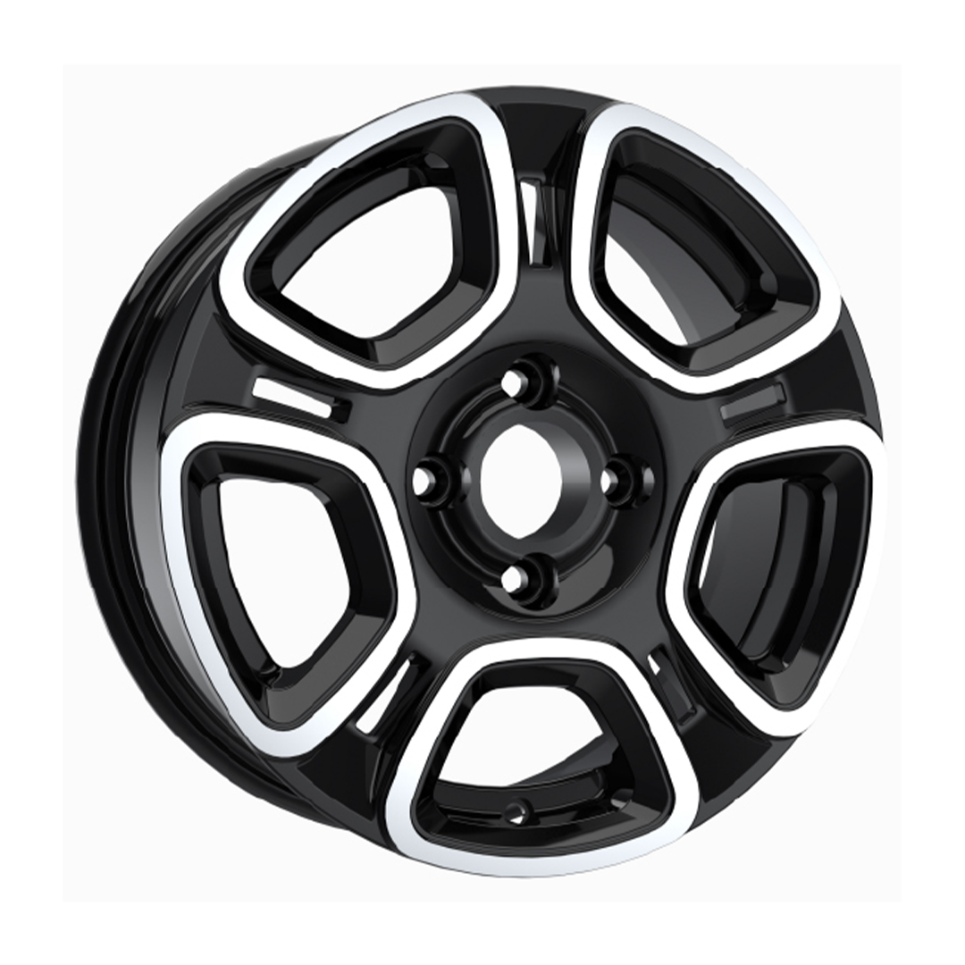 5.5X14" PCD4X98 AGT Wheels 14189 ET35 Matt Black Diamond 58.1 mm