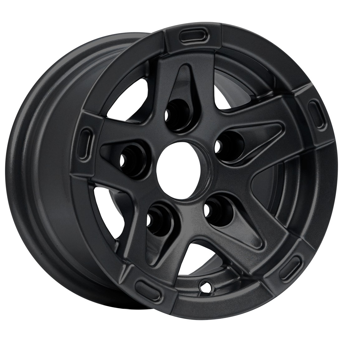 6.0X10" PCD 5X112 AGT Wheels 90 ET40 Gloss Black 66.60 mm