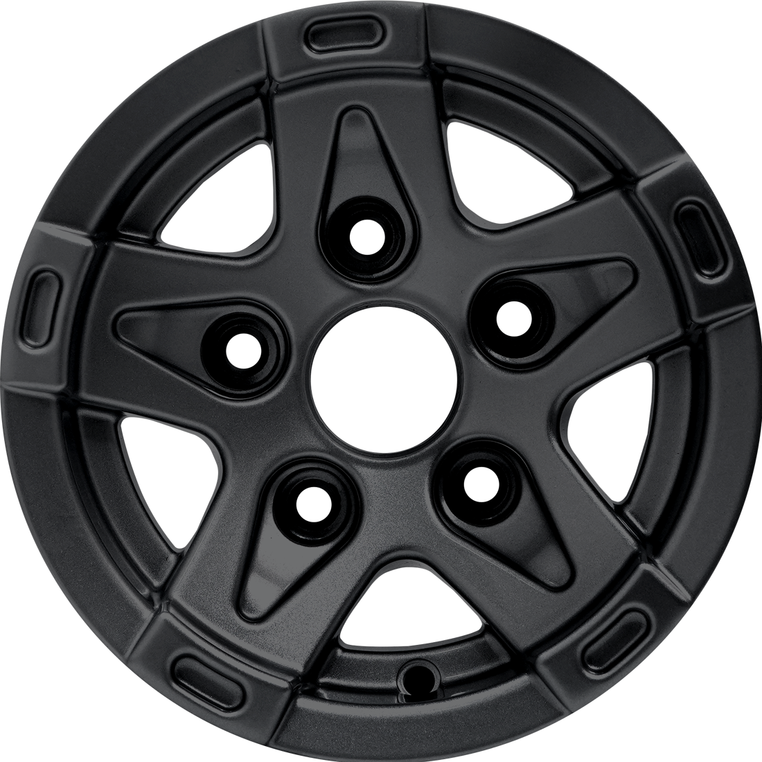 6.0X10" PCD 5X112 AGT Wheels 90 ET40 Gloss Black 66.60 mm