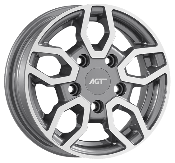 6.0X12" PCD 5X112 AGT Wheels 12093-4 ET22 66.60 mm Antrasit Diamond
