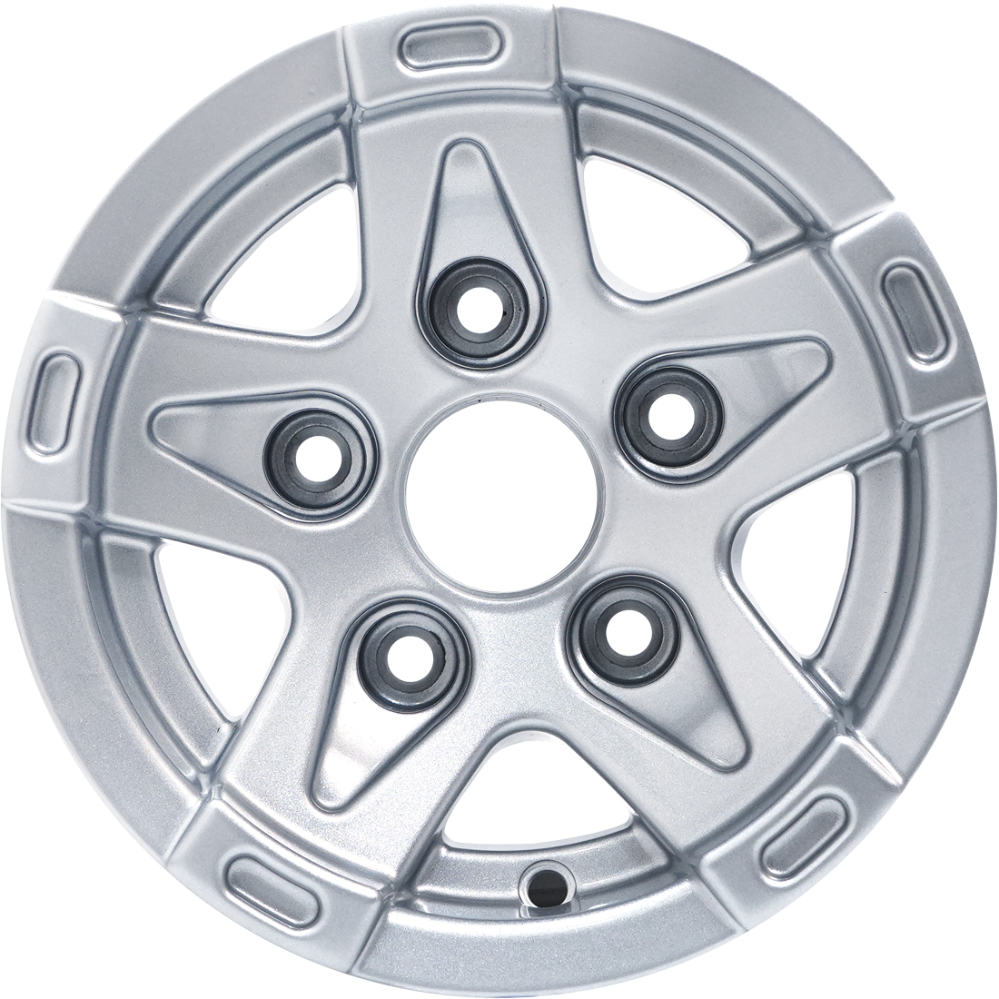 6.0X13" PCD 5X112 AGT Wheels 390 ET30 66.60 mm Full Silver
