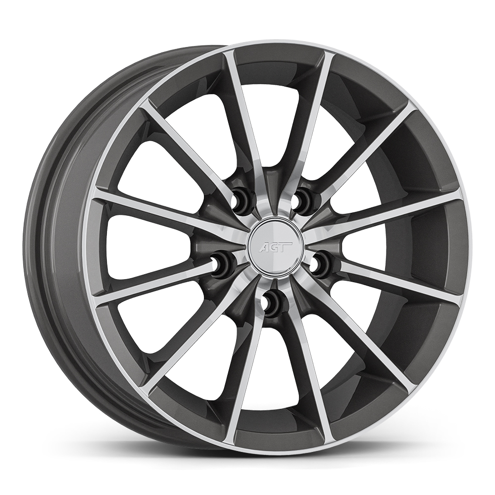 6.0X14" PCD 4X100 AGT Wheels 14004 ET35 67.10 mm TITAN DIAMOND