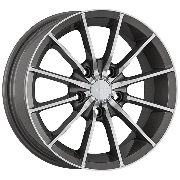 6.0X14" PCD 4X100 AGT Wheels 14004 ET35 67.10 mm TITAN DIAMOND
