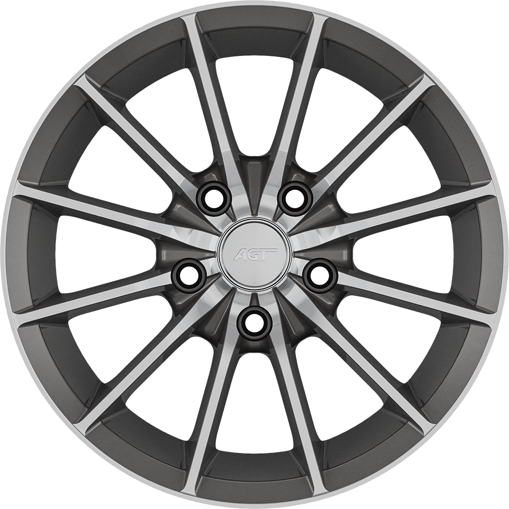 6.0X14" PCD 4X100 AGT Wheels 14004 ET35 67.10 mm TITAN DIAMOND