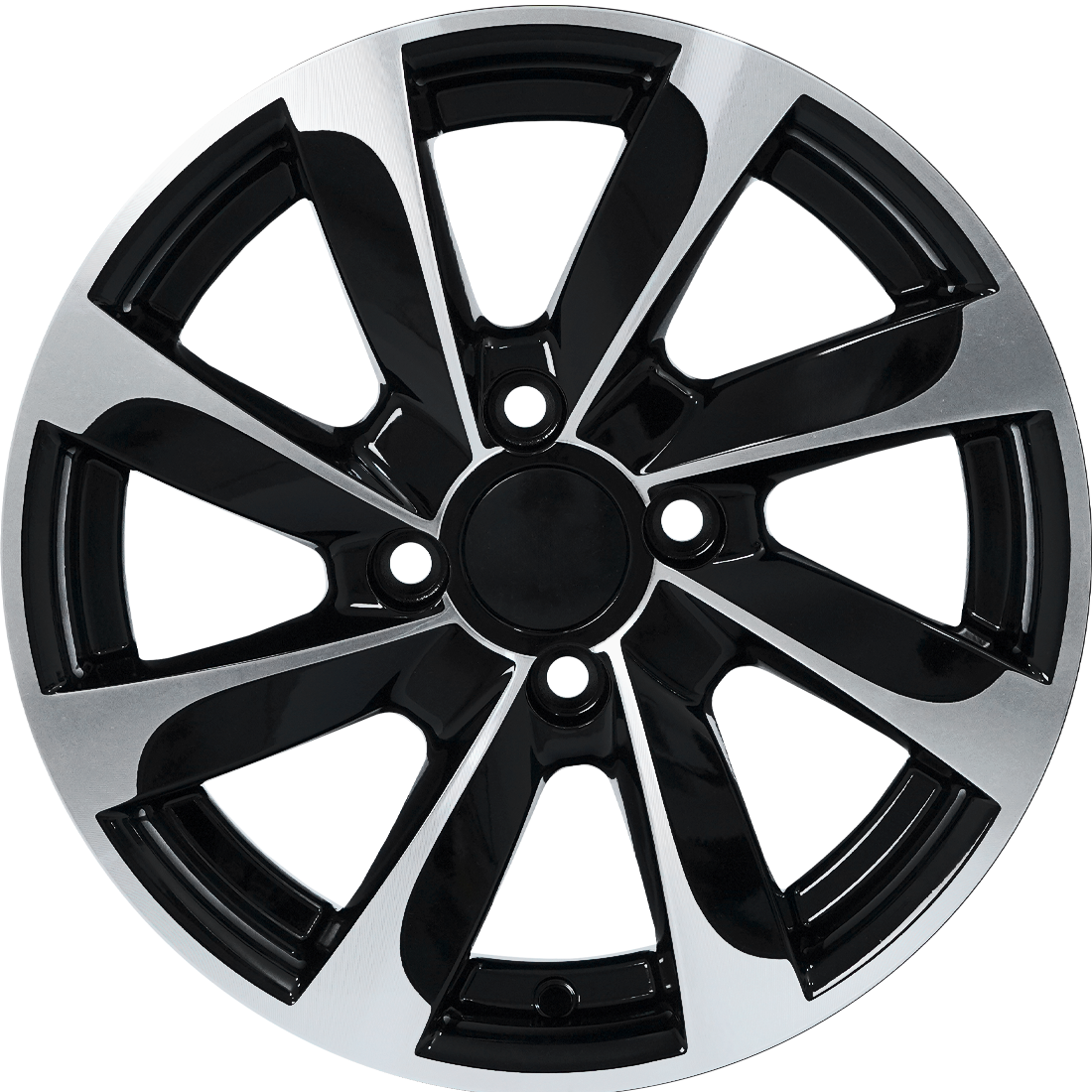 6.0X14" PCD 4X100 AGT Wheels 431 ET35 67.11 mm Black Dioamond