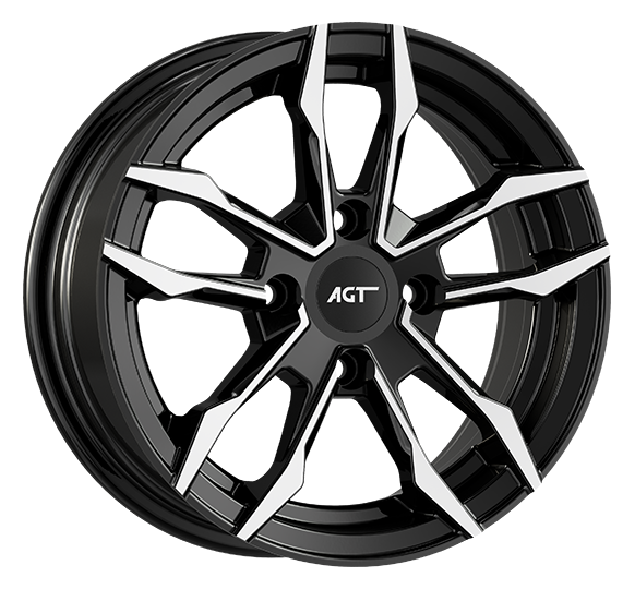 6.0X14" PCD 4X100 FD Wheels 461 BLACK DIAMOND ET35 67.1 mm