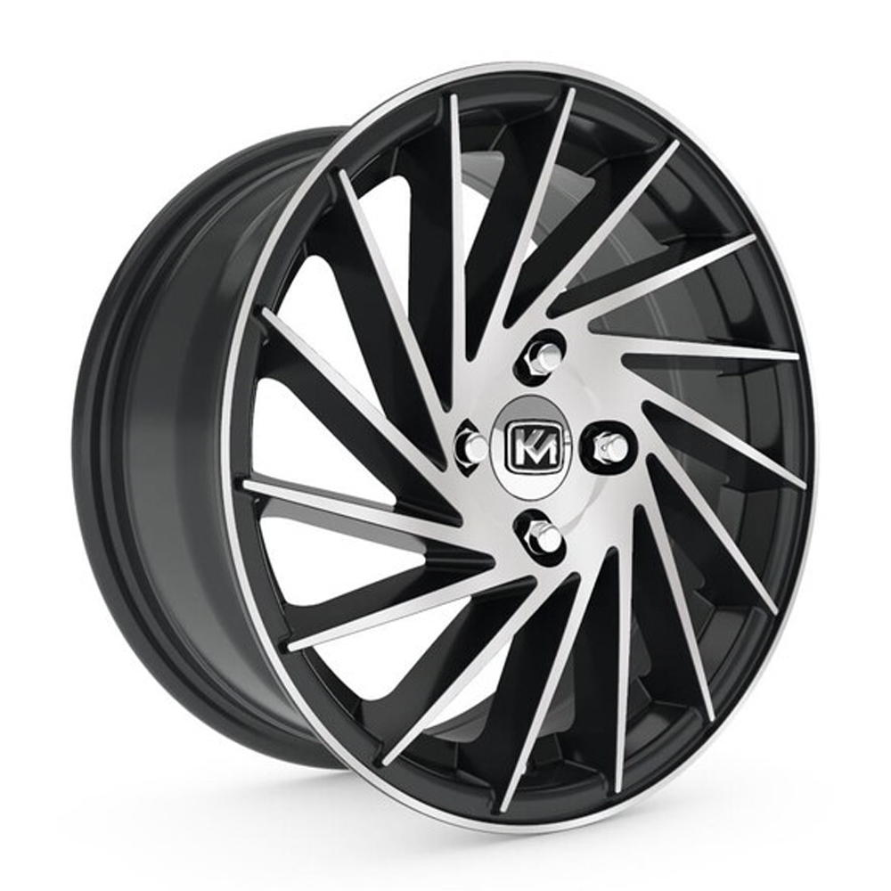 6.0X14" PCD 4X100 Kormetal  KM-824 BLACK DIAMOND ET35 67.2 mm