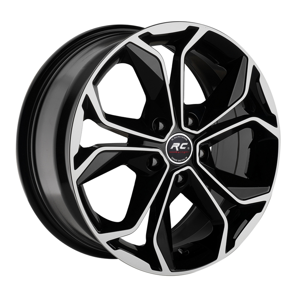 6.0X14" PCD 4X100 RC RC-265 BLACK FINISH ET35 67.1 mm