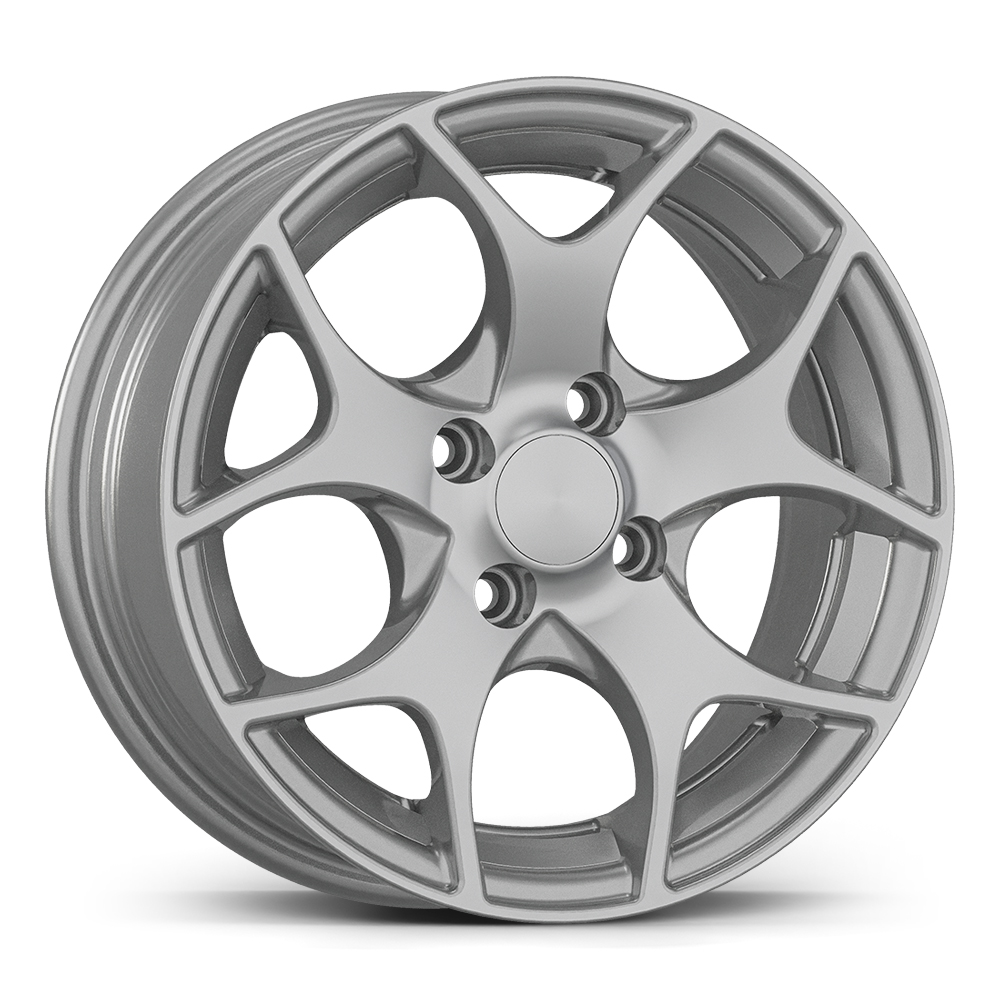 6.0X14" PCD 4X108 AGT Wheels 14019 67.10 mm Silver Diamond