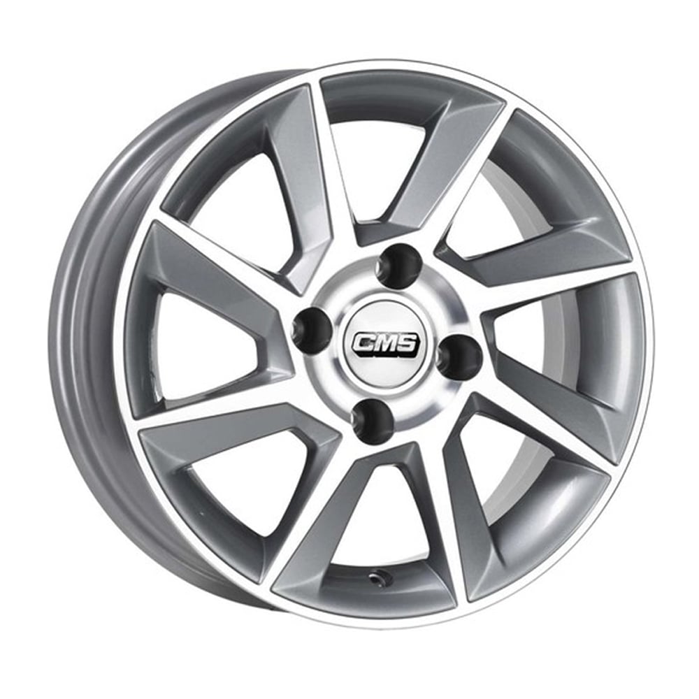 6.0X14" PCD 4X108 CMS CMS 831 SILVER DIMAMOND  RACING ET15 65.1 mm