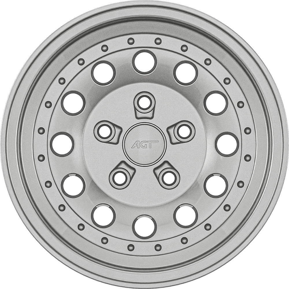 6.0X14" PCD 5X114 AGT Wheels 14167 ET0 83.10 mm Silver Diamond