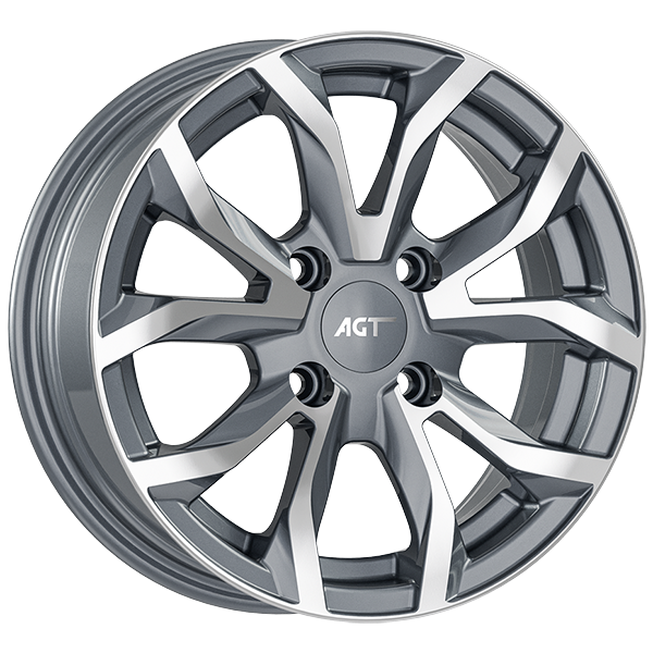 6.0X14" PCD4X108 AGT Wheels 434 ET25 GD 67.1 mm