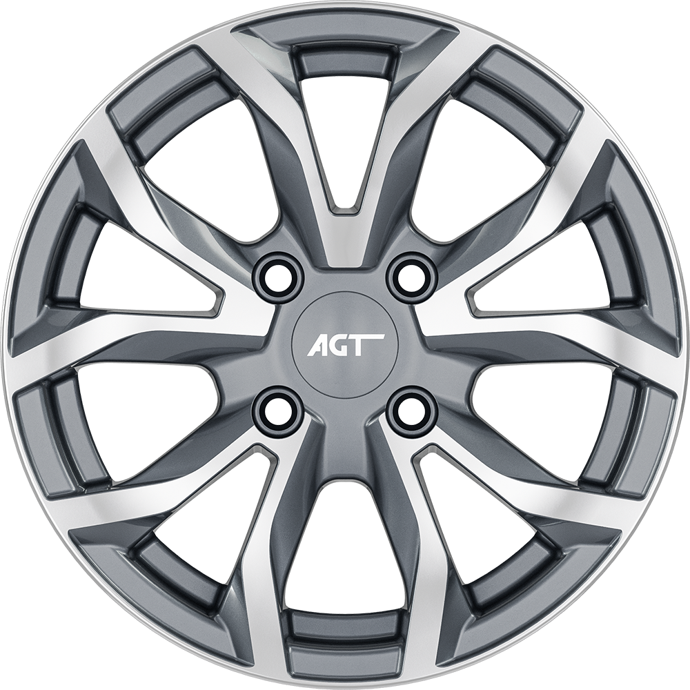 6.0X14" PCD4X108 AGT Wheels 434 ET25 GD 67.1 mm