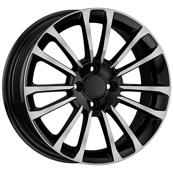 6.5X16" PCD 4X100 AGT Wheels 16279 ET37 73.10 mm Gloss Black Diamond