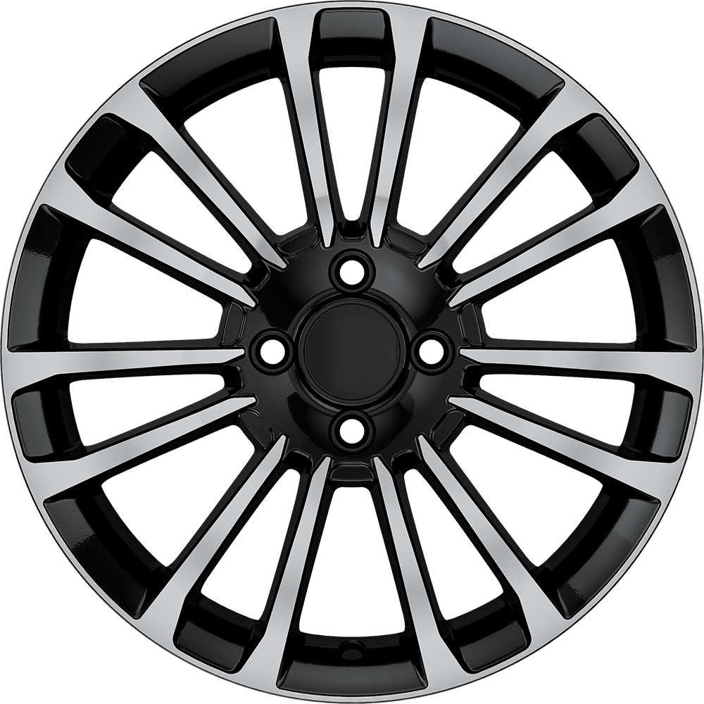6.5X16" PCD 4X100 AGT Wheels 16279 ET37 73.10 mm Gloss Black Diamond