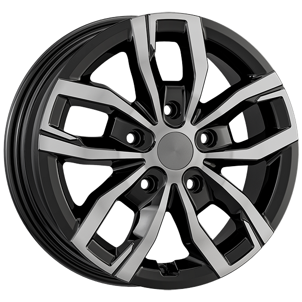 6.0X16" PCD 5X130 AGT Wheels 16275 ET68 78.10 mm Gloss Black Diamond