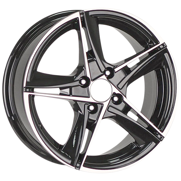 6.5X15" PCD 4X100 AGT Wheels 15046 ET35 67.10 mm Hyper Black Diamond