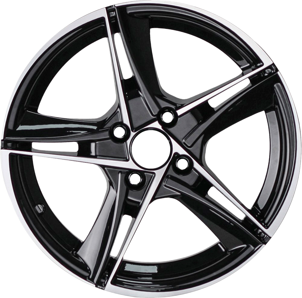 6.5X15" PCD 4X100 AGT Wheels 15046 ET35 67.10 mm Hyper Black Diamond