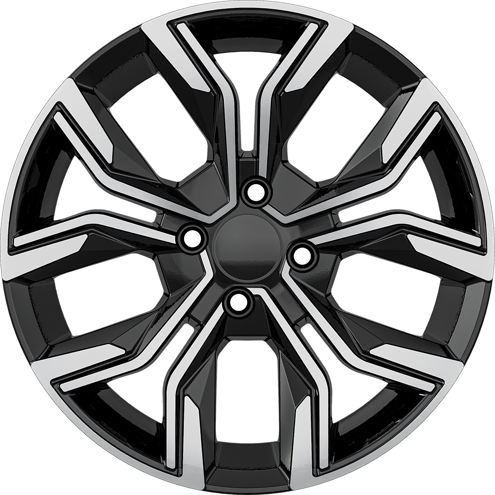6.5X15" PCD 4X100 FD Wheels 151586 BLACK DIAMOND ET35 67.1 mm