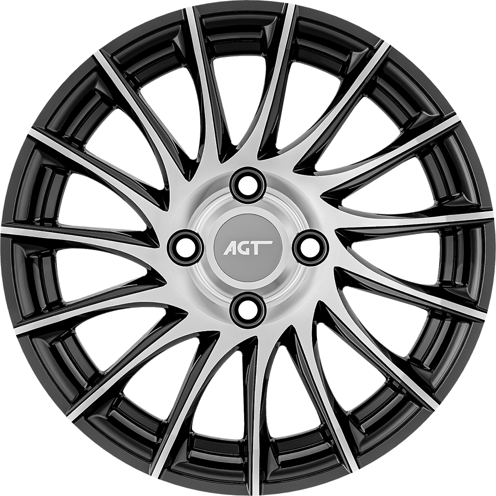 6.5X15" PCD 4X100 FD Wheels 503 BLACK DIAMOND ET35 67.1 mm