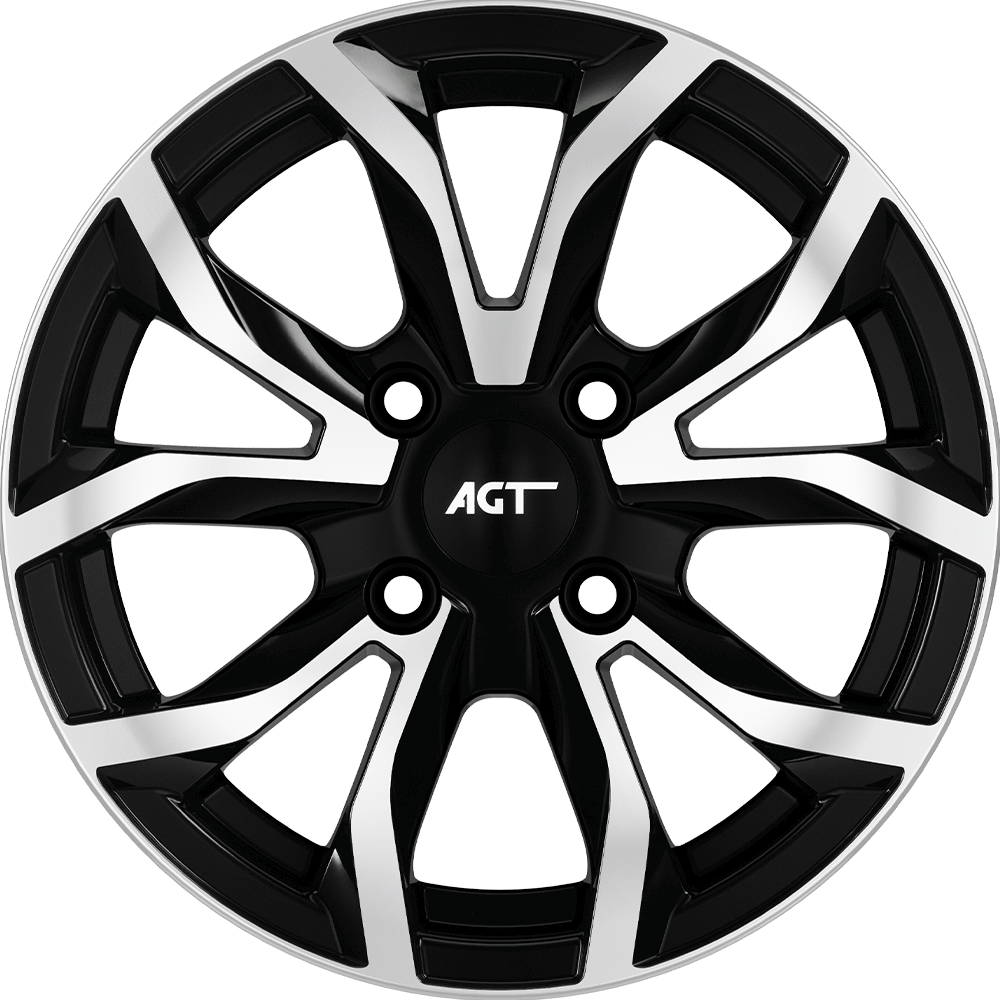 6.5X15" PCD 4X100 FD Wheels 534 BLACK DIAMOND ET35 67.1 mm
