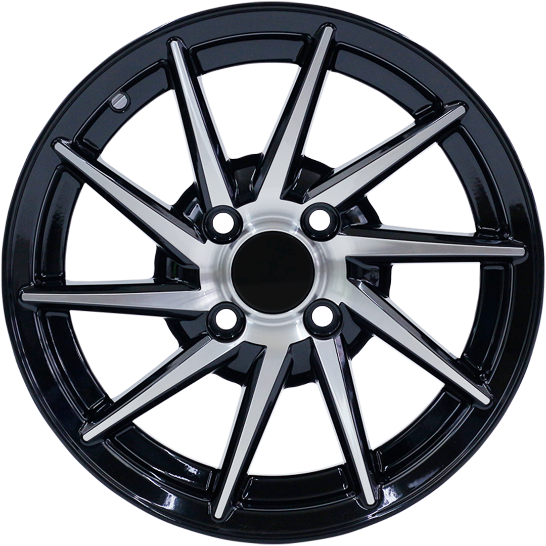 6.5X15" PCD 4X100 FD Wheels 586 BLACK DIAMOND ET35 67.1 mm