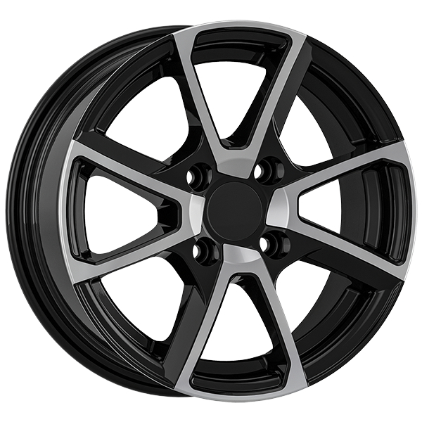6.5X15" PCD 4X108 AGT Wheels 15040 67.10 mm Gloss Black Diamond
