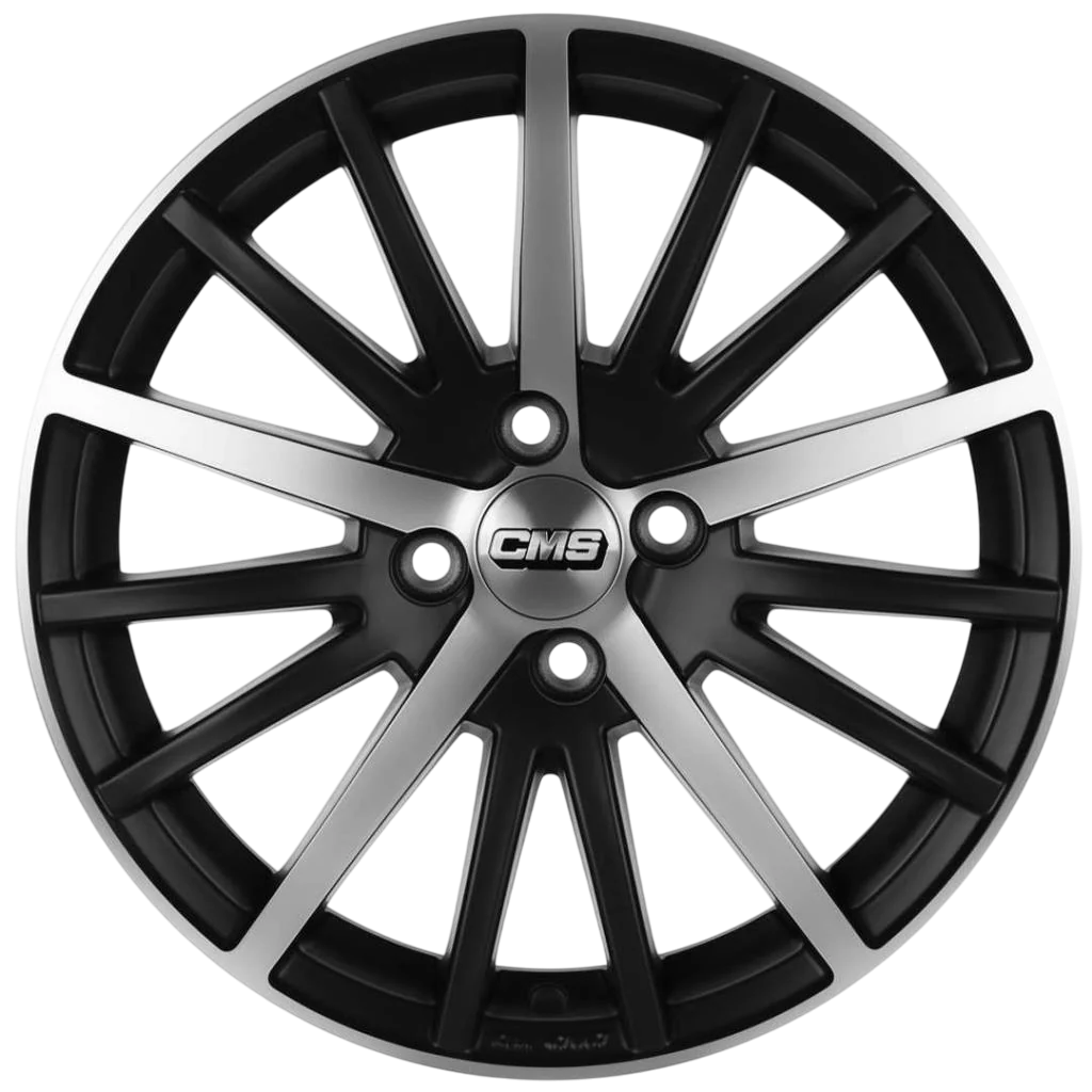 6.5X15" PCD 4X108 CMS 465 ET15 65.10 mm Diamond Matt Black