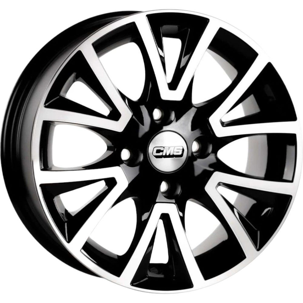 6.5X15" PCD 4X108 CMS 832 ET20 65.1 mm BLACK DIAMOND GLOSS