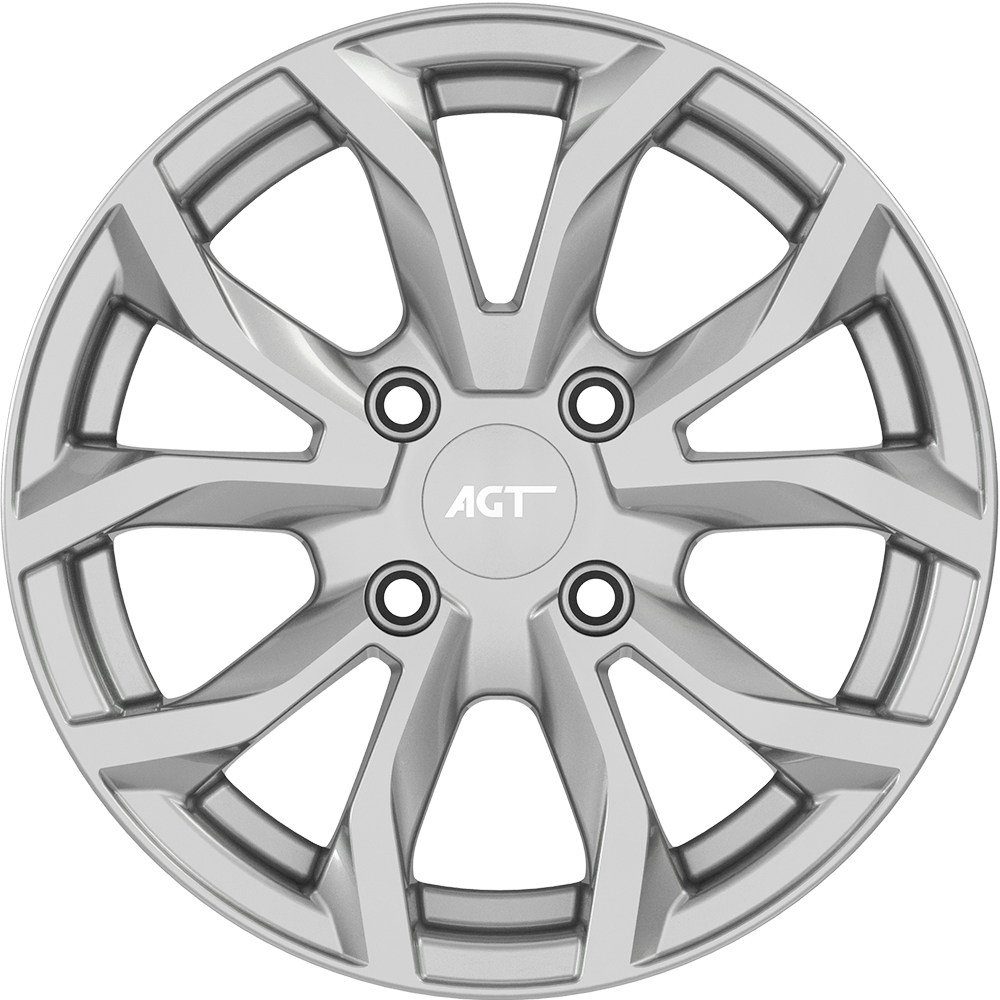 6.5X15" PCD 4X98 AGT Wheels 534-3 ET35 67.10 mm Full Silver