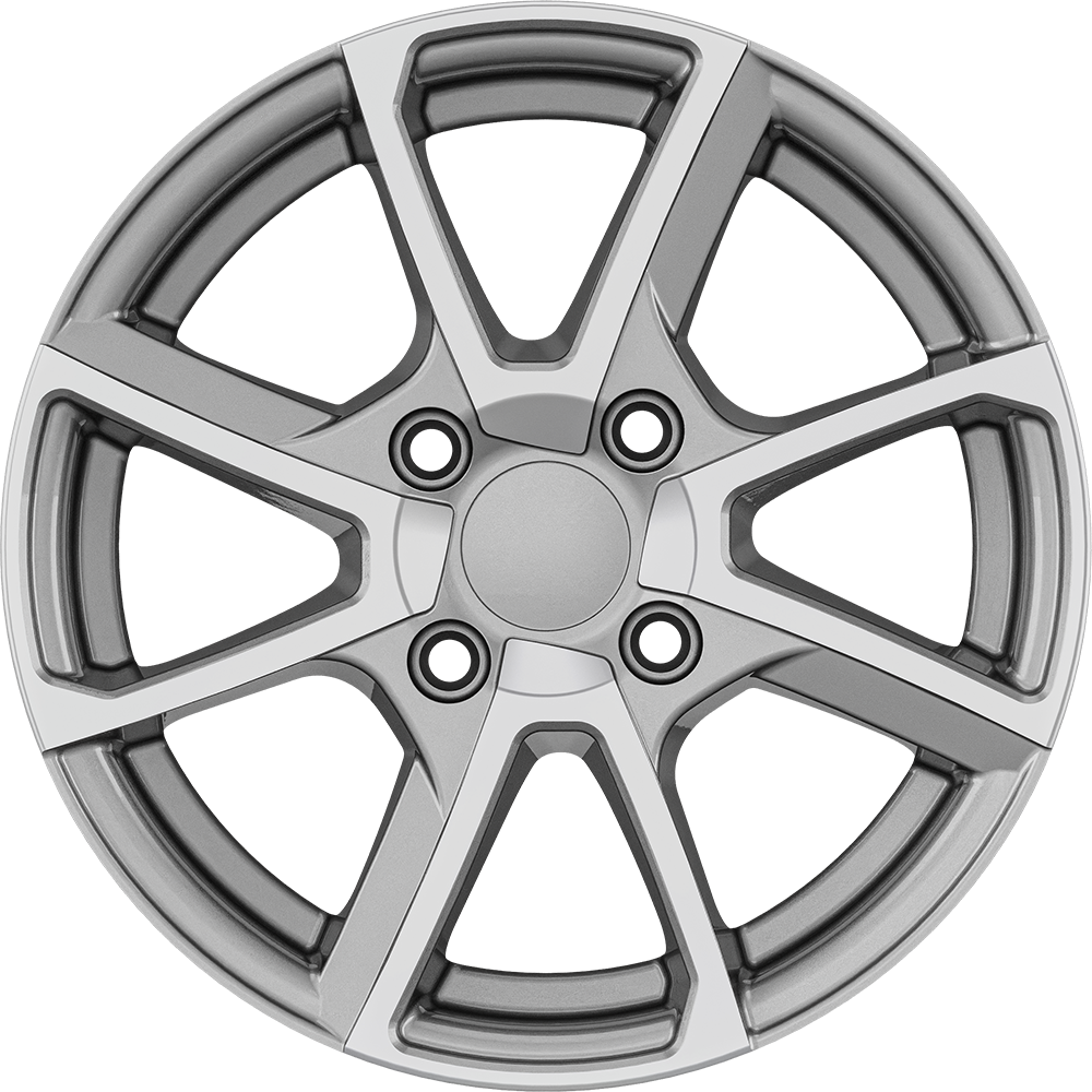 6.5X15" PCD 5X108 AGT Wheels 15040 67.10 mm Silver Diamond