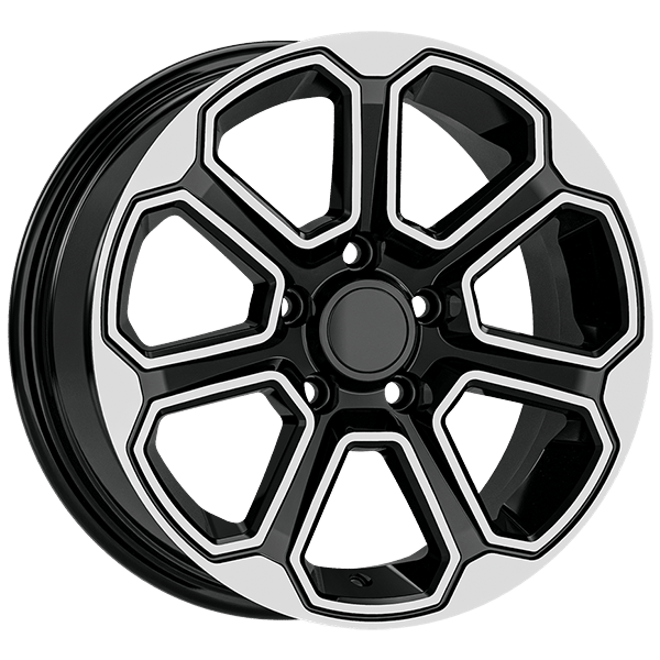 6.5X15" PCD 5X108 AGT Wheels 15285 ET35 63.40 mm Gloss Black Diamond