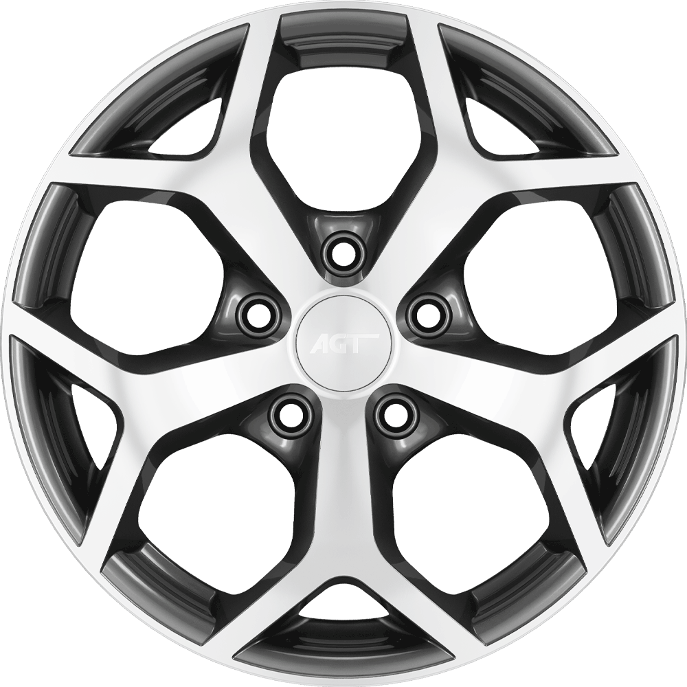 6.5X15" PCD 5X108 AGT Wheels 519  ET38 63.4 mm Titanium Diamond