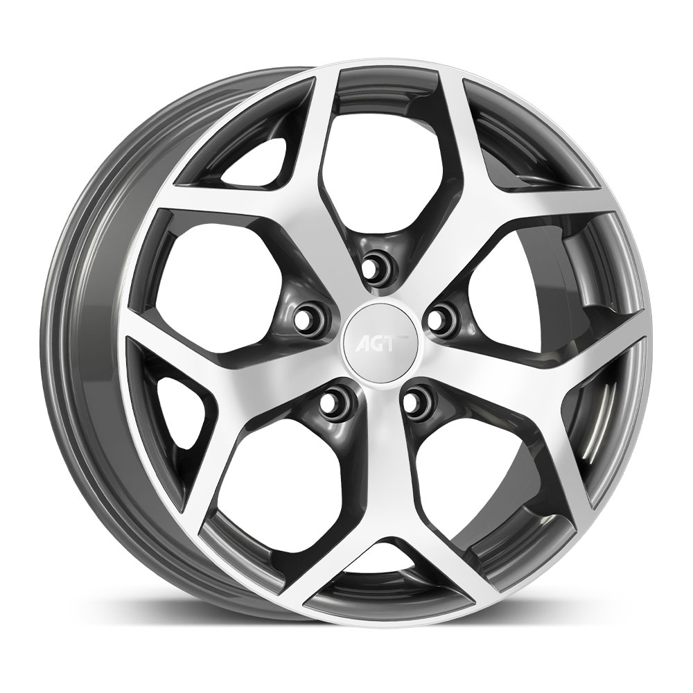 6.5X15" PCD 5X108 AGT Wheels 519  ET38 63.4 mm Titanium Diamond
