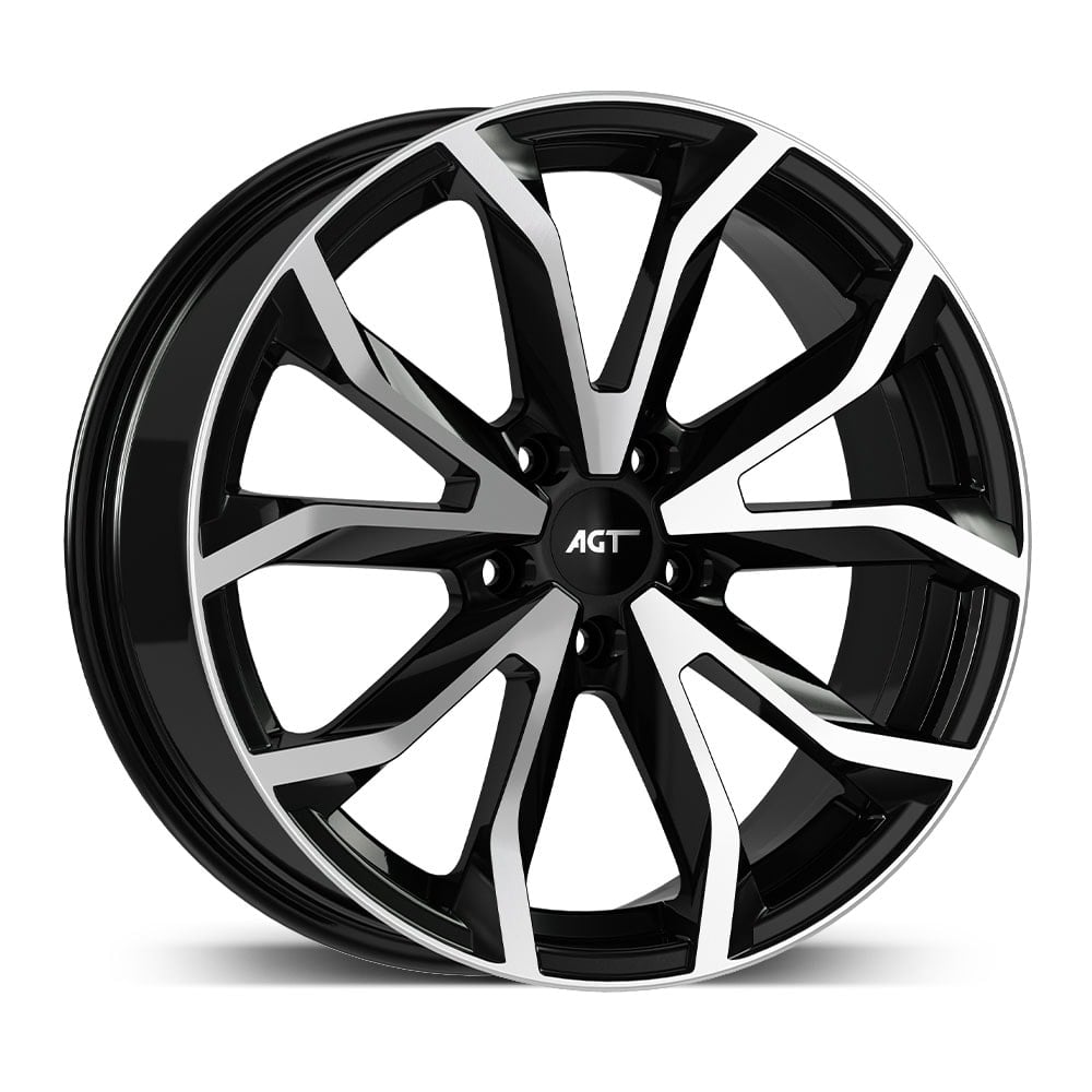 6.5X15" PCD 5X108 AGT Wheels 534-3  ET38 67.1 mm Black Diamond